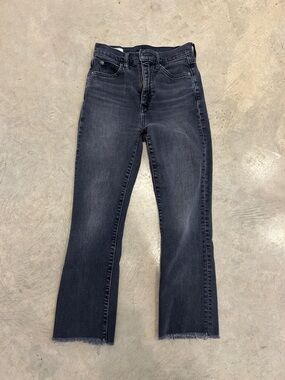 GAP Women's Black Washed Flare Jeans